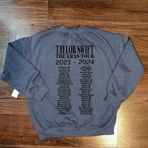 Taylor Swift Eras Tour Blue Crewneck